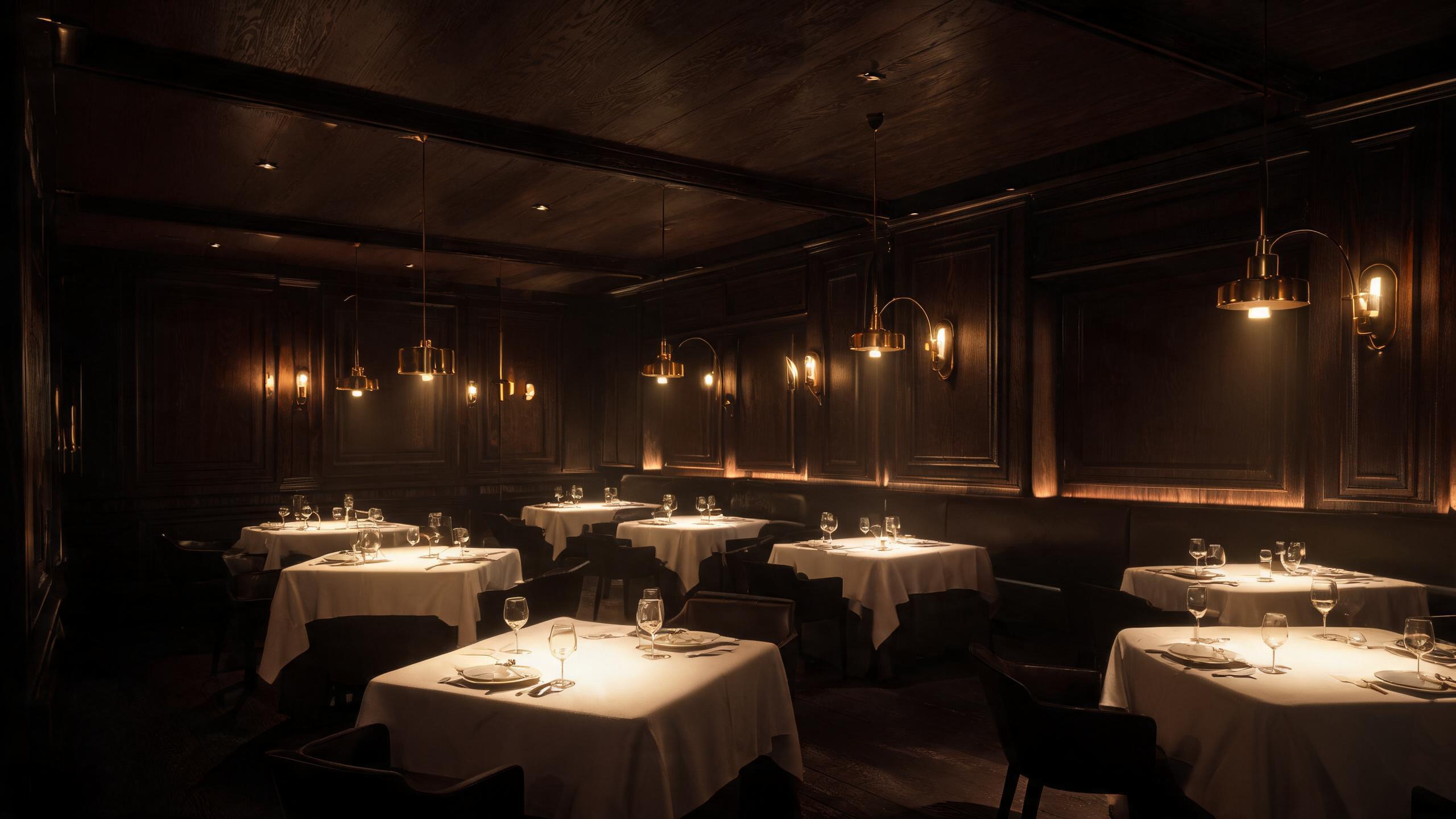 Restaurant cafe lighting design