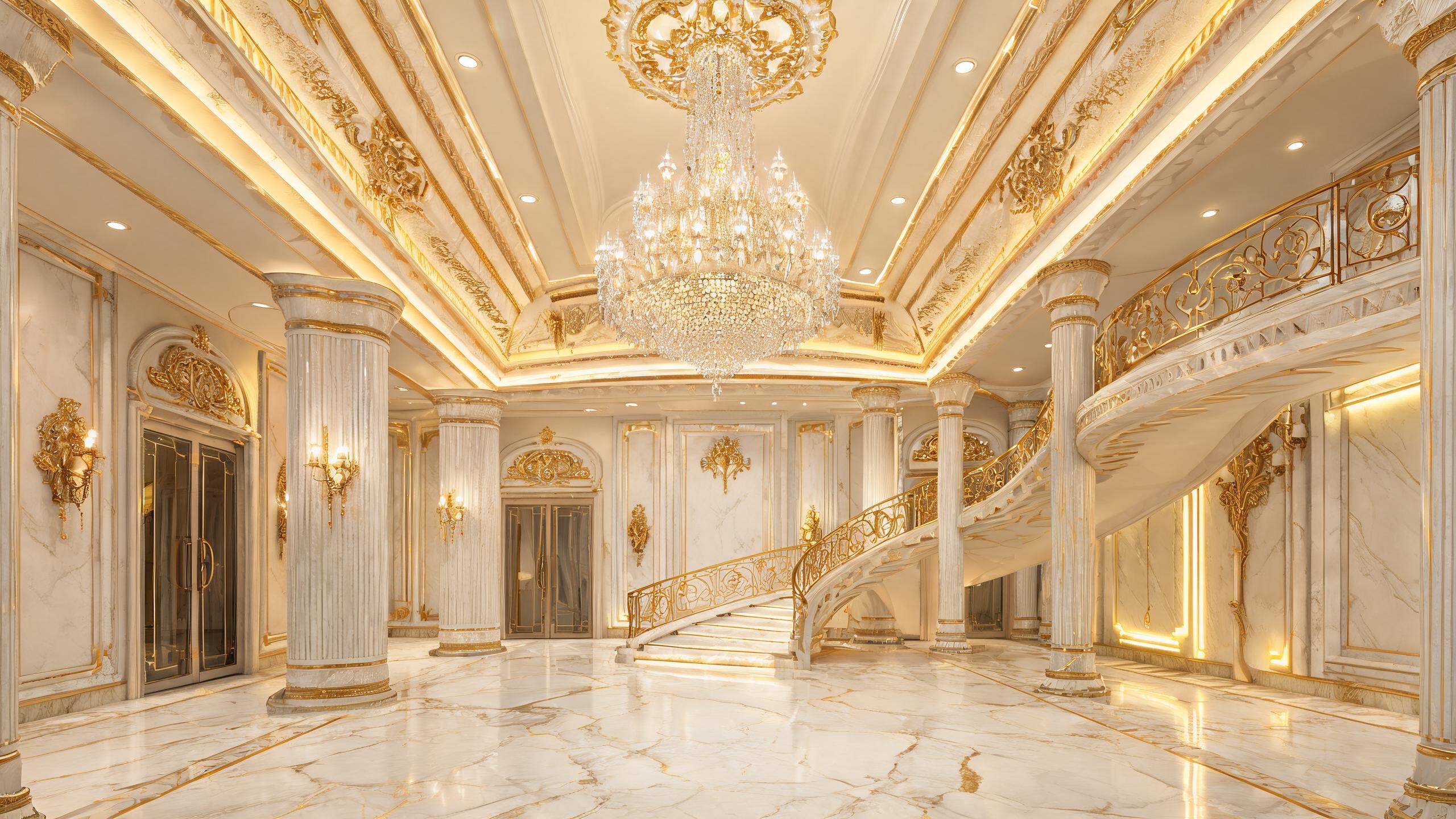 Villa palace lighting design