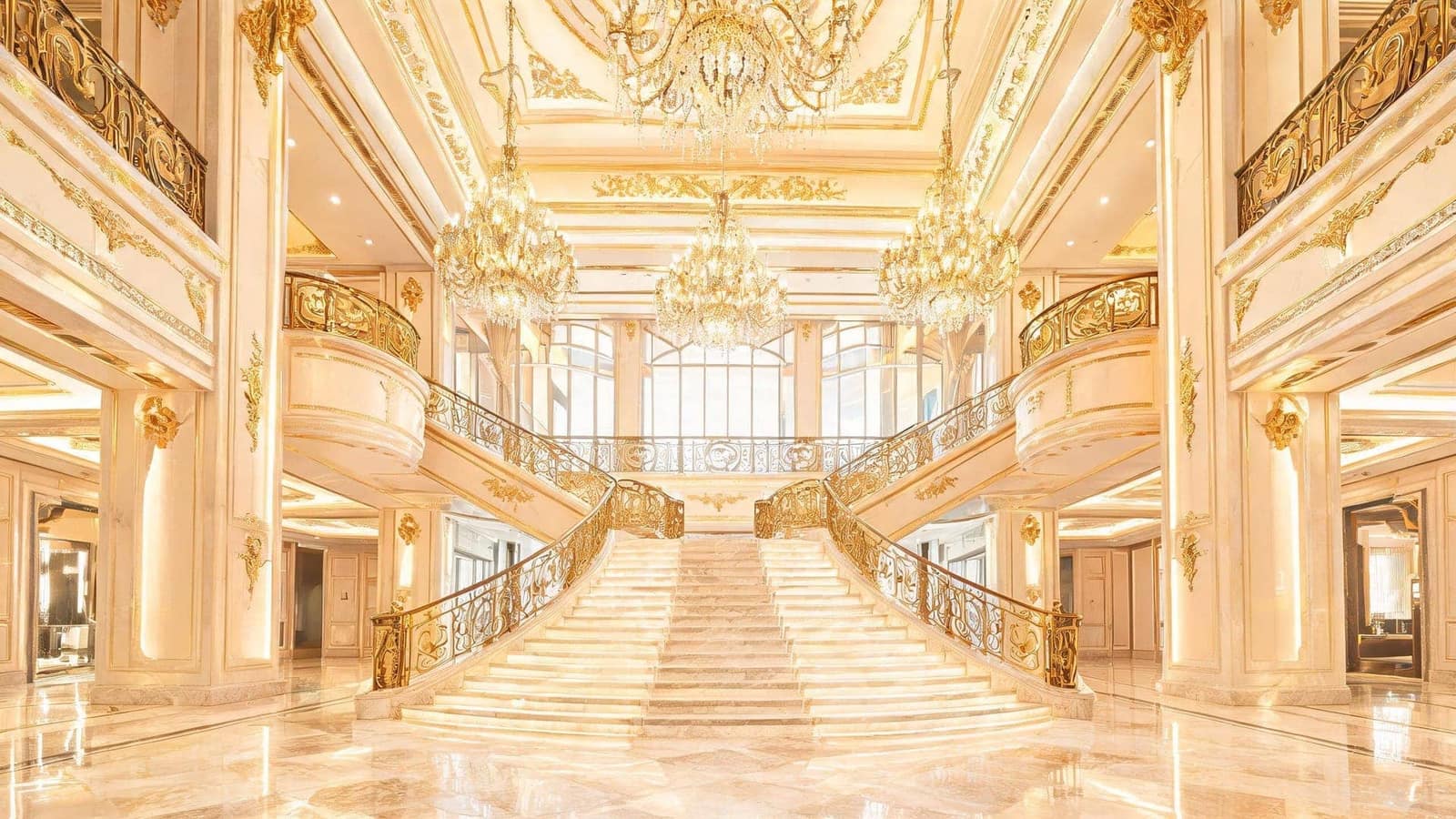 Premium bespoke lighting in luxury lobby